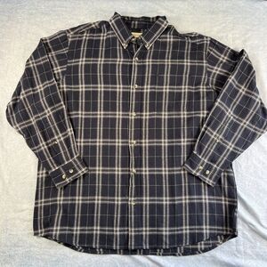 Hobbs Creek Men's 2XL Black Tartan Plaid Flannel LS Button-Down Outdoors Winter